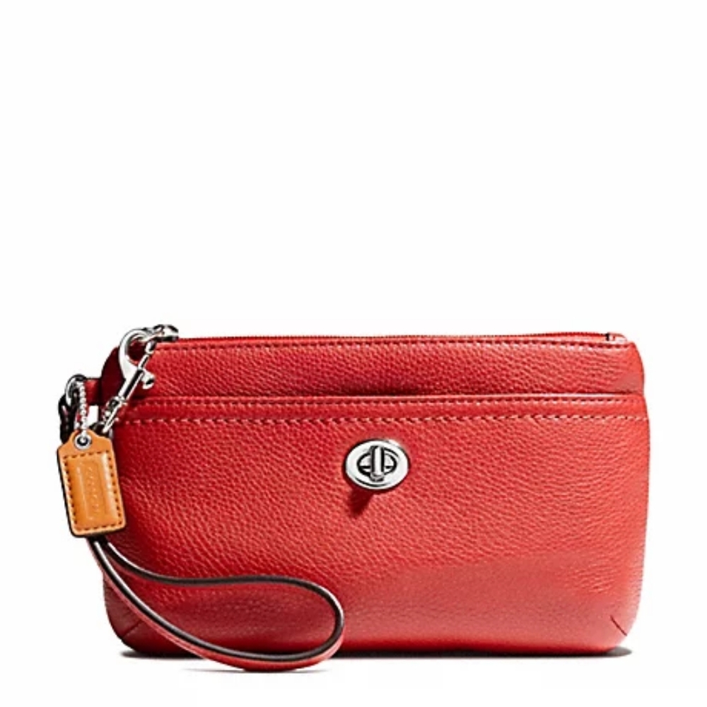 COACH F49472 PARK LEATHER MEDIUM WRISTLET